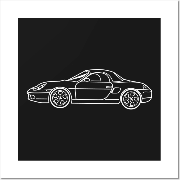 Porsche 986 boxster Wall Art by Aurealis